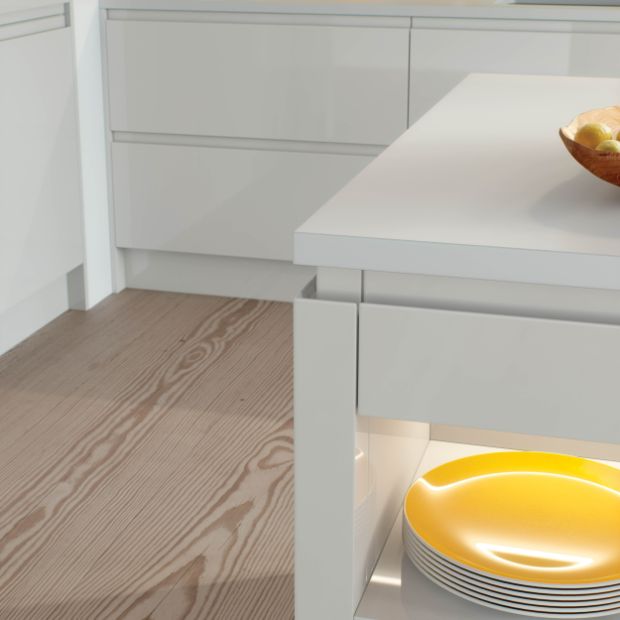 Brera Gloss Light Grey Close Up