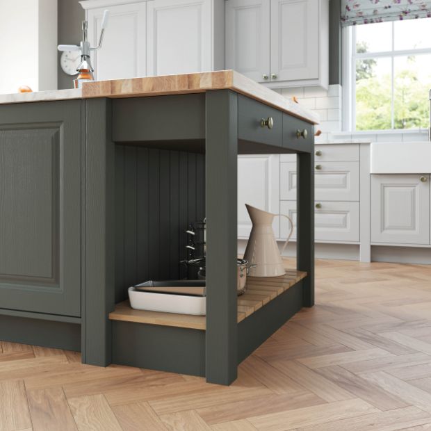 Condesa Gun Grey Metal Light Grey Cabinet