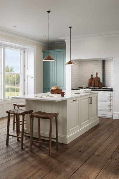 Jarrow Taupe Grey Light Teal Long View