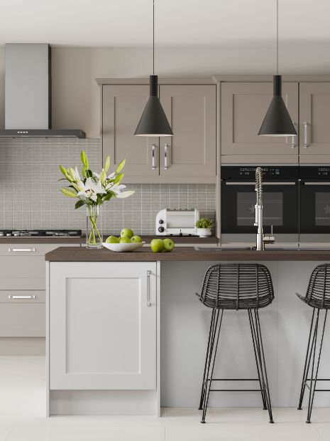 Warsaw Stone Grey & White Front